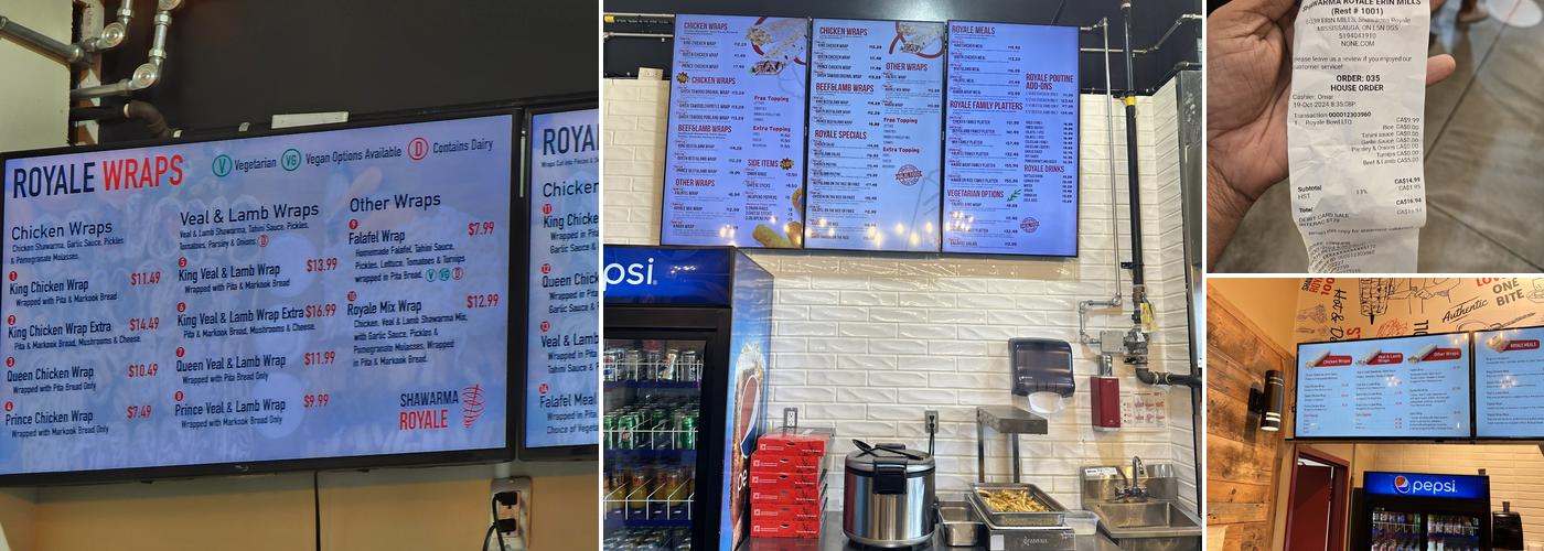 Shawarma Royale Menu