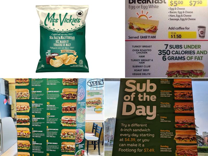 Subway Menu