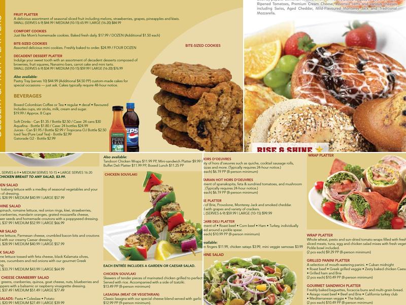Select Sandwich Menu