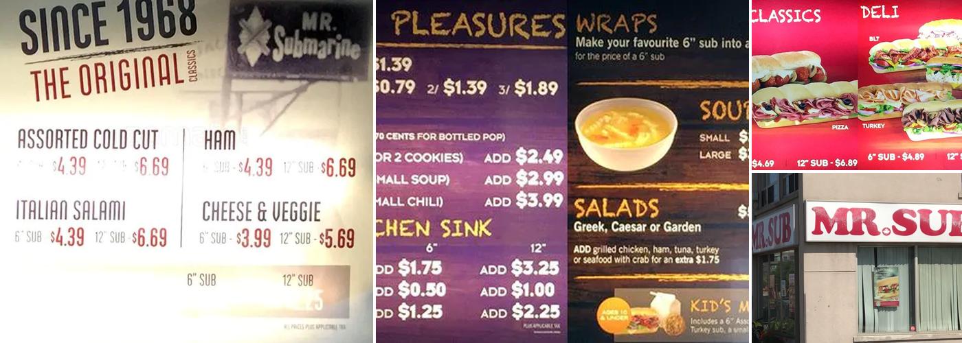 Mr.Sub Menu