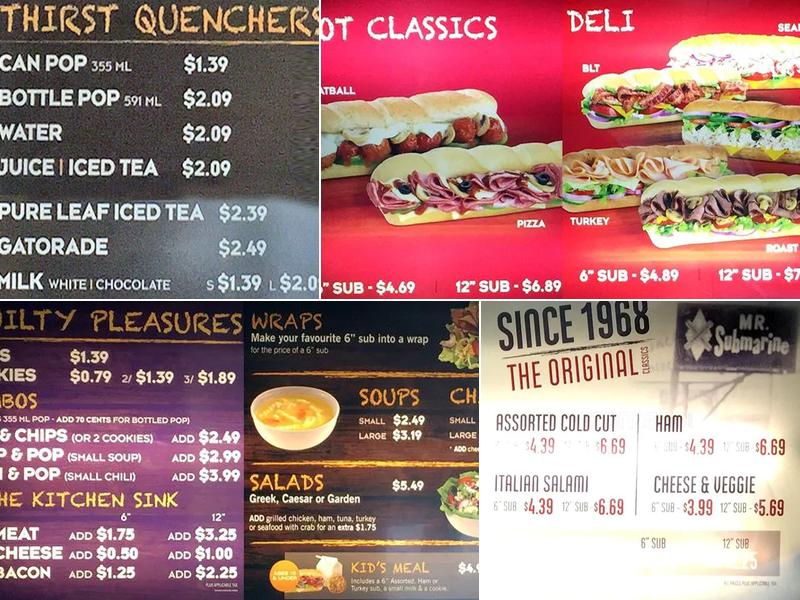 Mr.Sub Menu