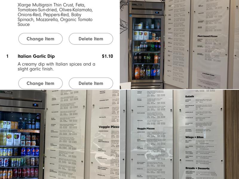 Panago Pizza Menu