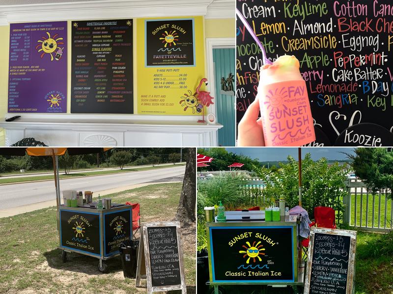 Sunset Slush of Fayetteville Menu