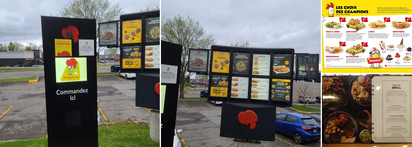 Rôtisserie St-Hubert Menu