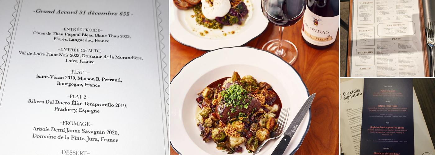 Chez Lionel – Sainte-Thérèse Menu