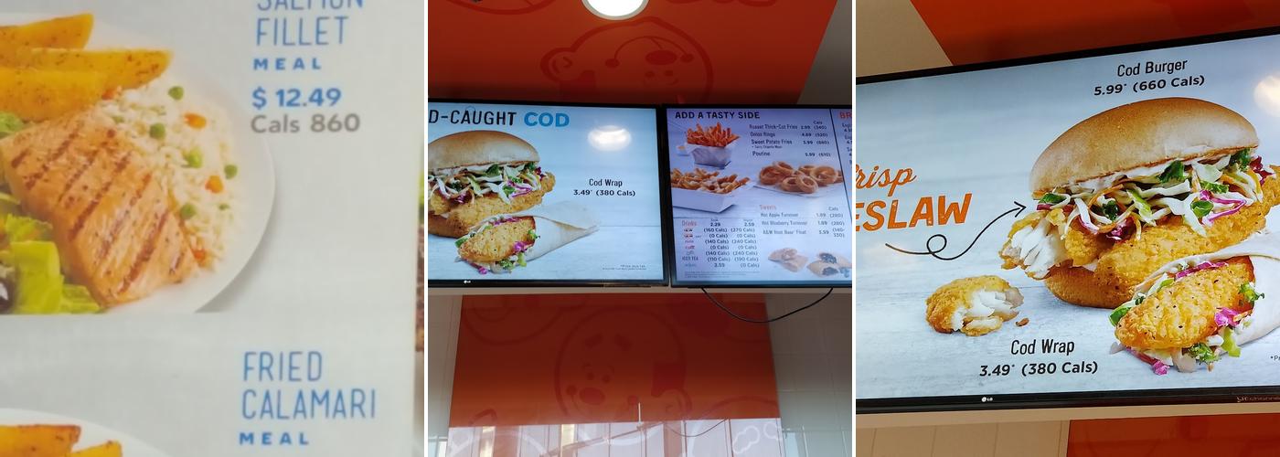 A&W Canada Menu
