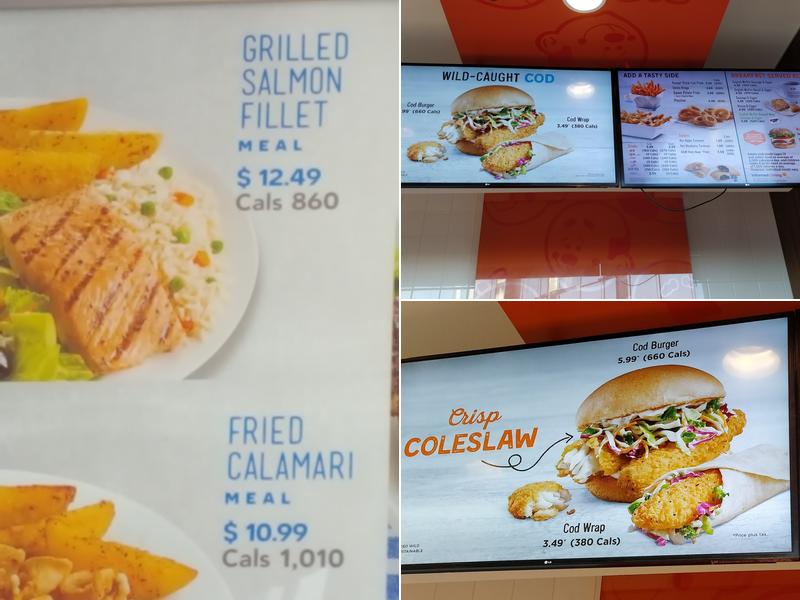 A&W Canada Menu