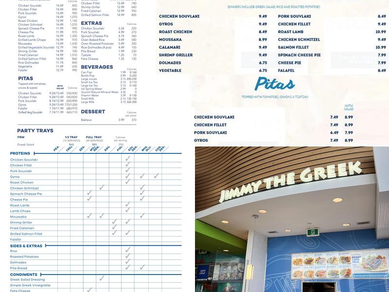 Jimmy The Greek Menu