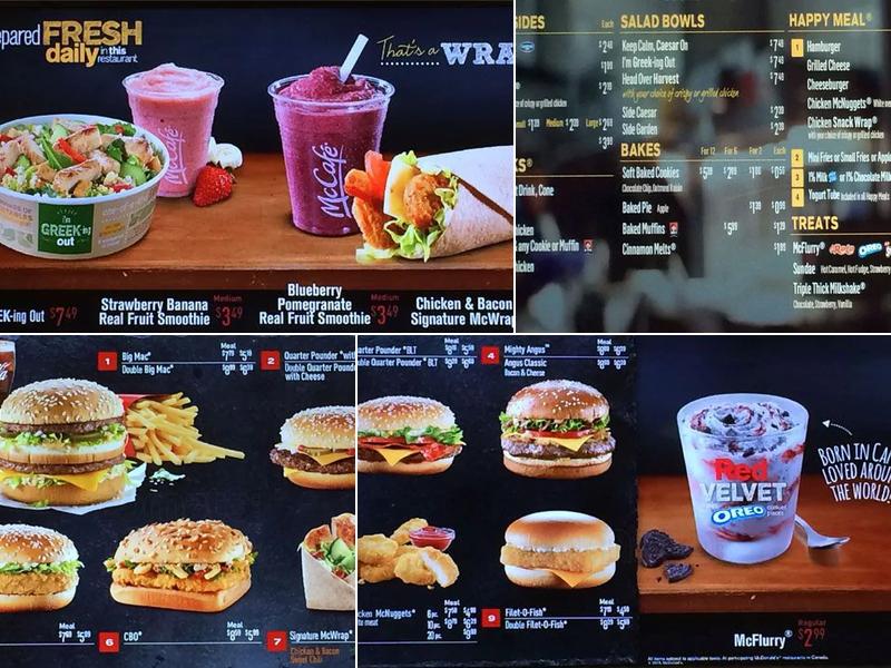 McDonald's Menu