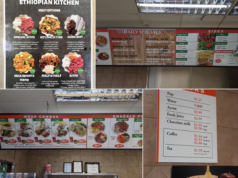 Ghazale Menu