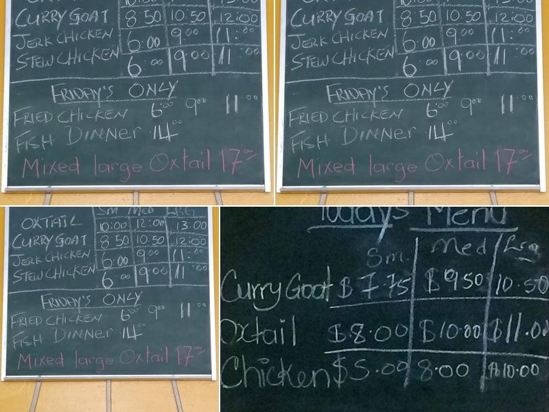 Michael's West Indian Flavour Menu