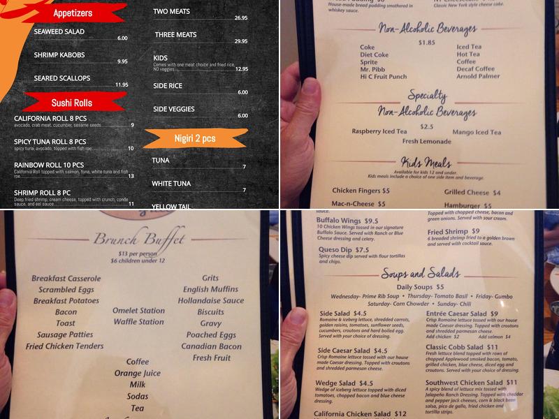 Copper’s Bar & Grill Menu