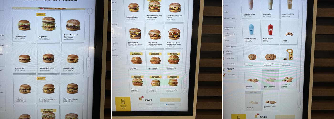 McDonald's Menu