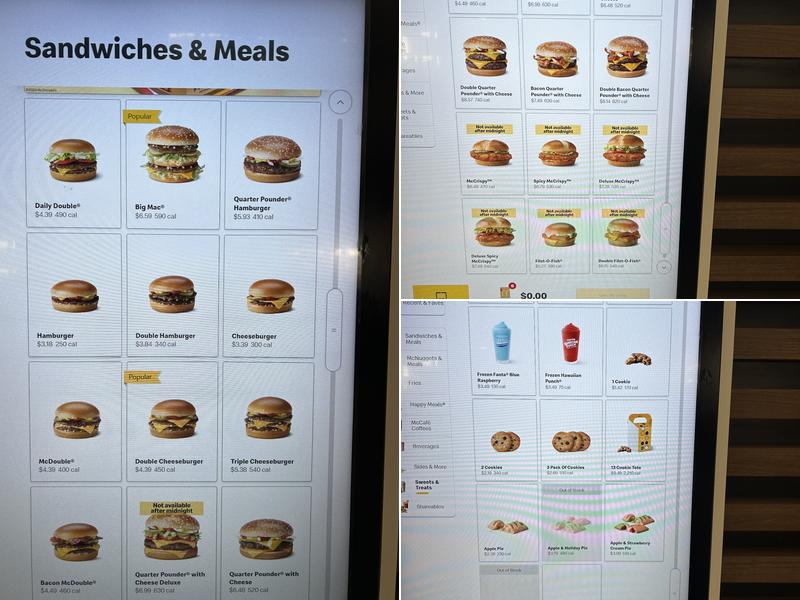 McDonald's Menu