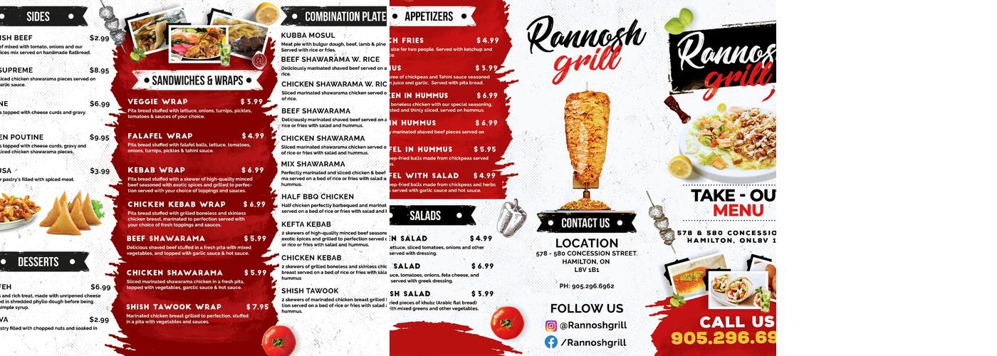 Rannosh Restaurant Menu