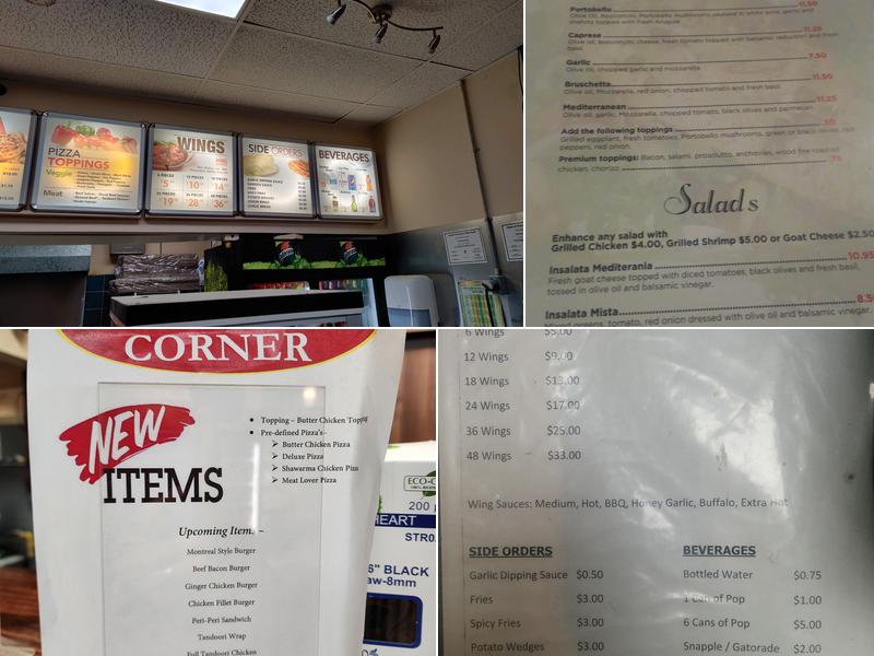 Samosa Corner Pizza and Wings Menu