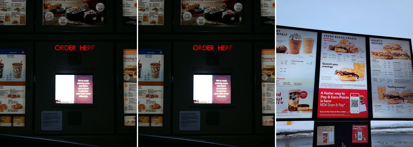 Tim Hortons Menu