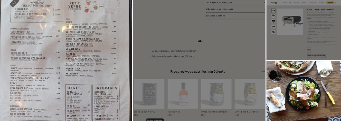 Pizzéria NO.900 - Blainville Menu