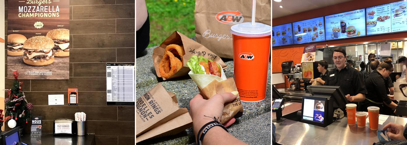 A&W Canada Menu