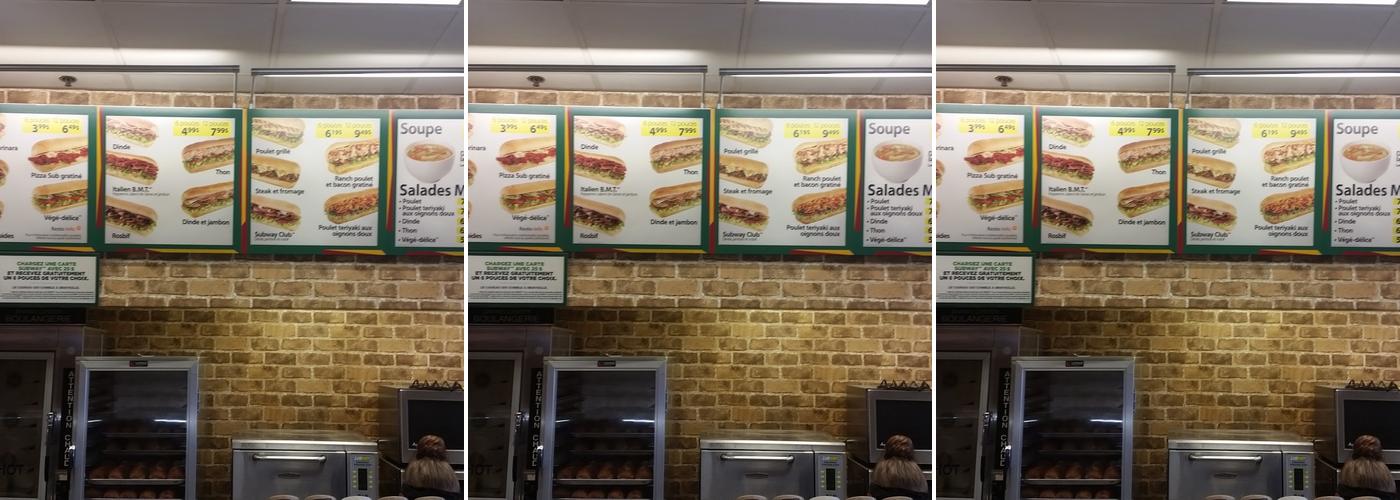 Subway Menu