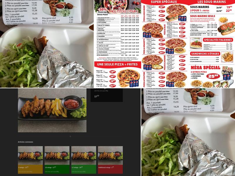 Pizzeria Sainte Thérèse Menu