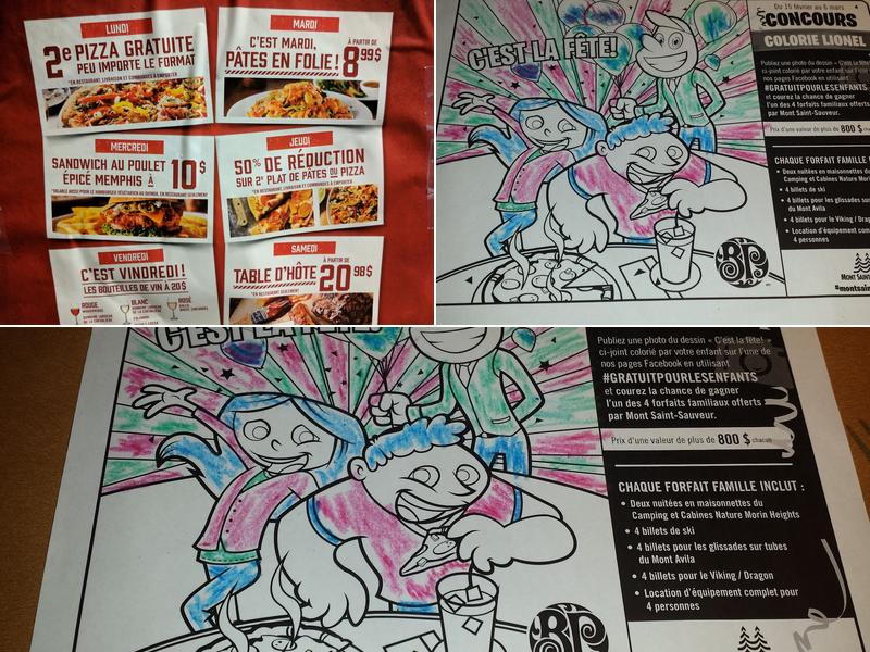 Boston Pizza Menu