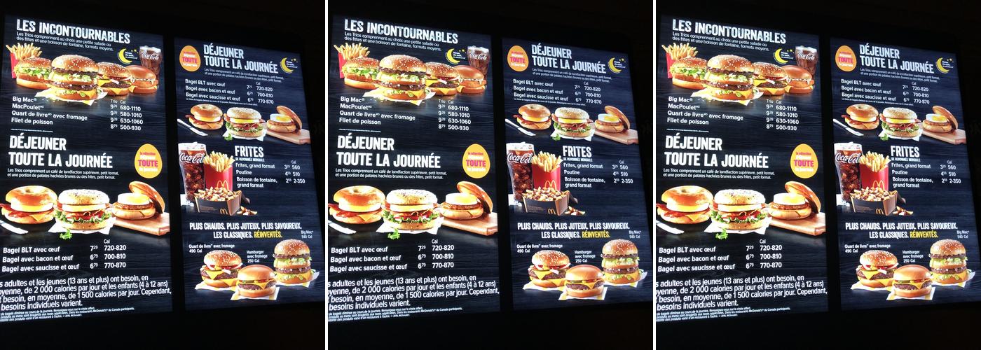 McDonald's Menu