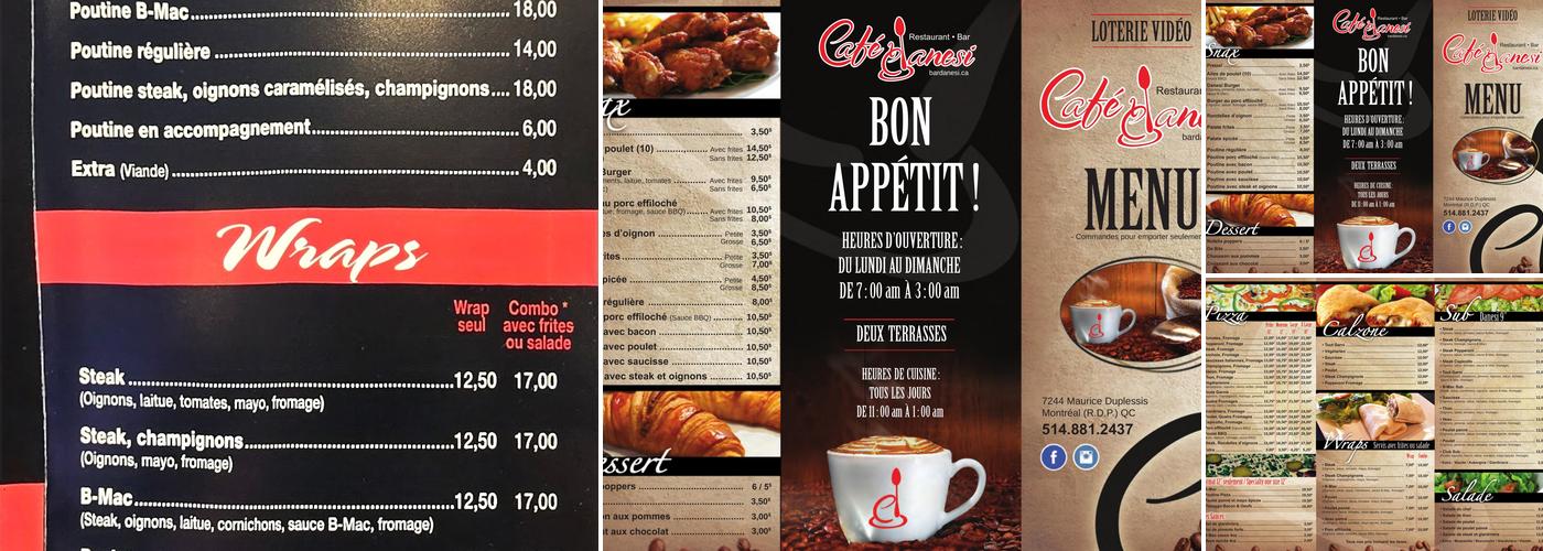 Cafe Danesi Menu