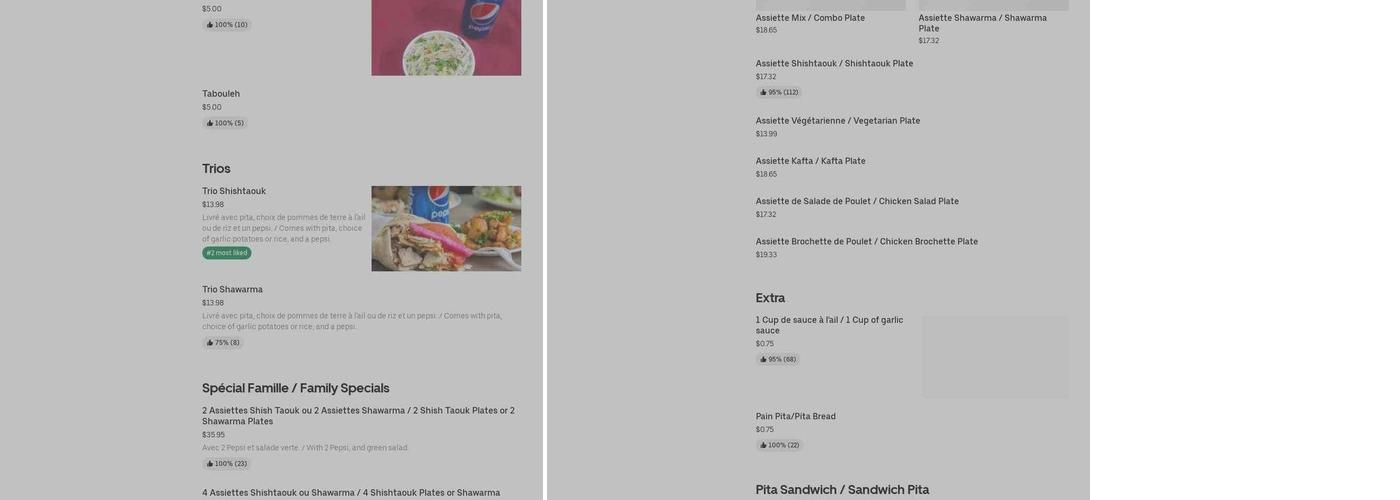 Restaurant Samara Menu