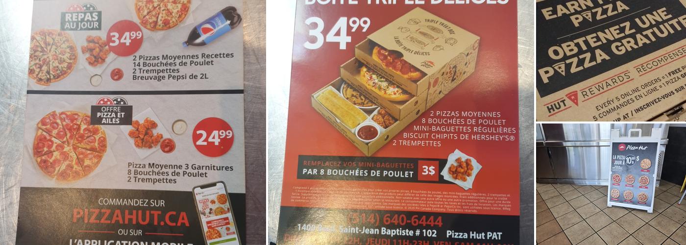 Pizza Hut Montreal Menu