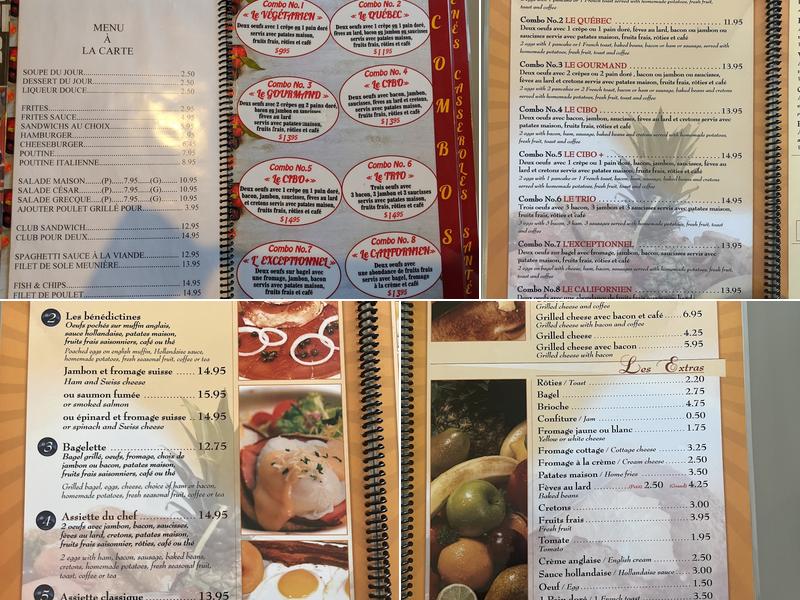 Cibo Menu