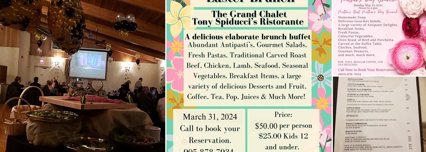 The Grand Chalet & Tony Spiducci Ristorante Menu