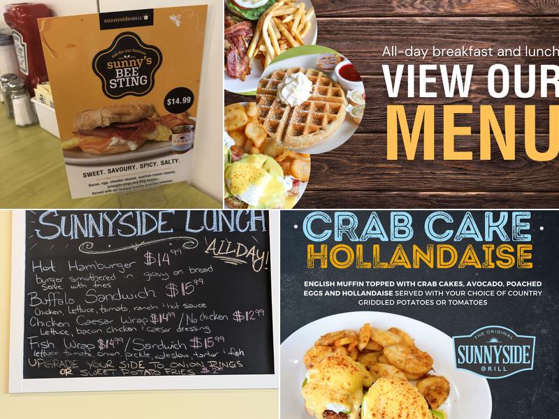 Sunnyside Grill Menu