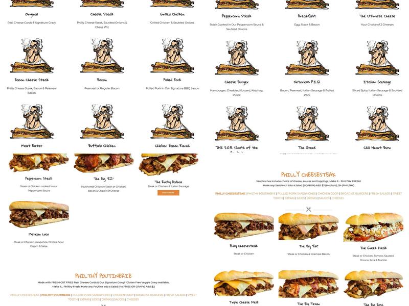 Philthy Philly's Menu
