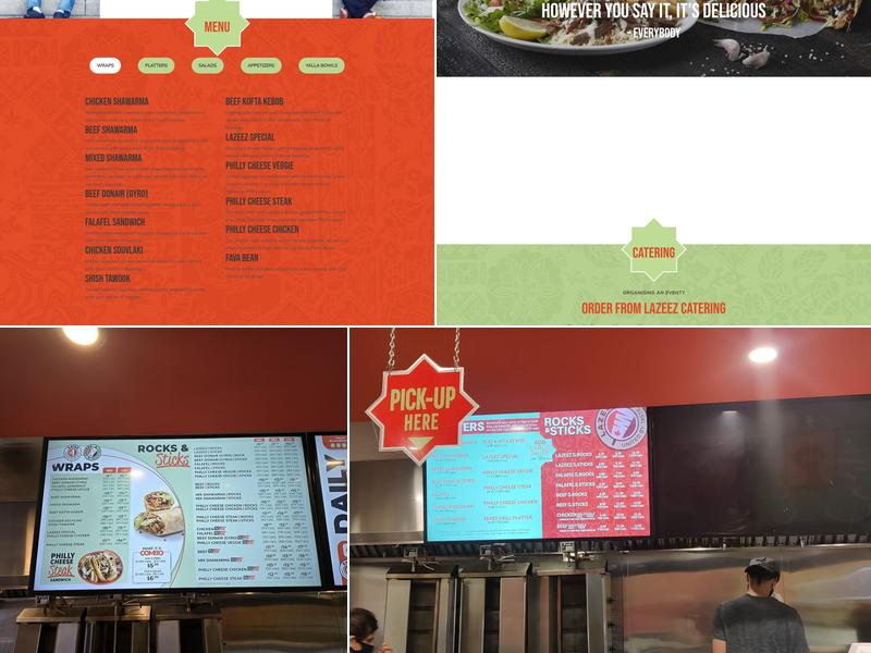 Lazeez Shawarma Menu
