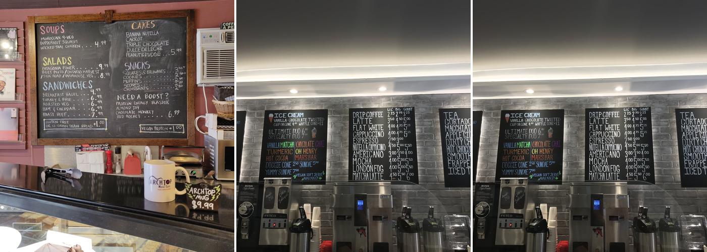 High Notes Vinyl Shop Menu