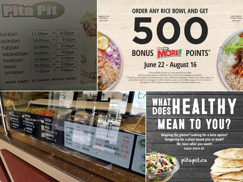 Pita Pit Menu