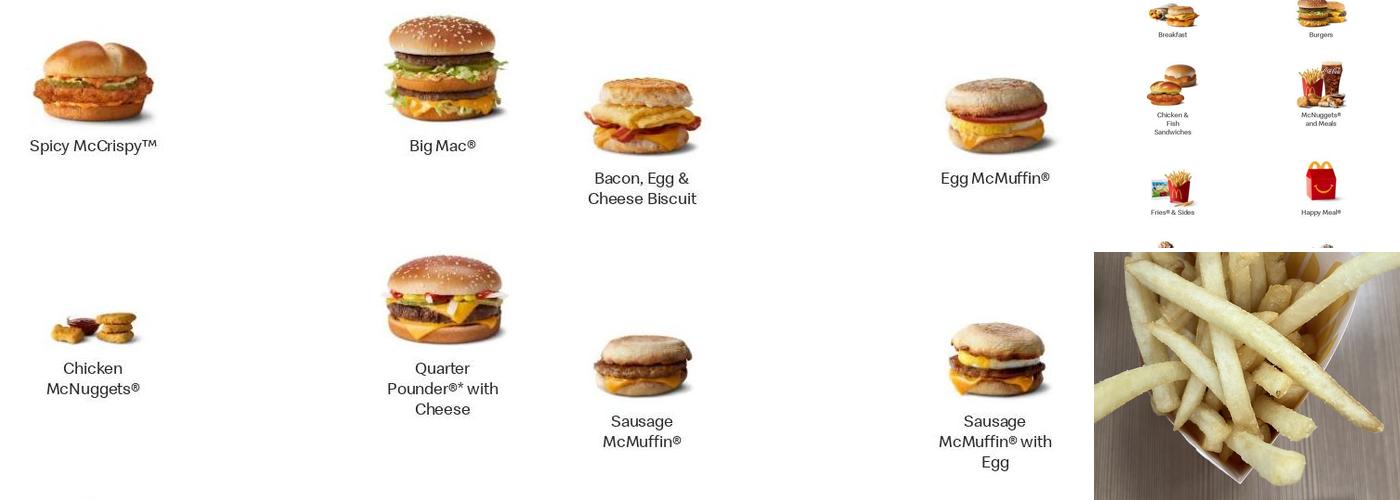 McDonald's Menu