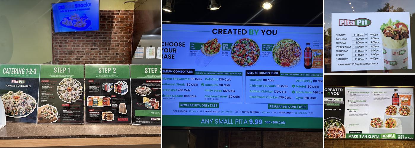 Pita Pit Menu