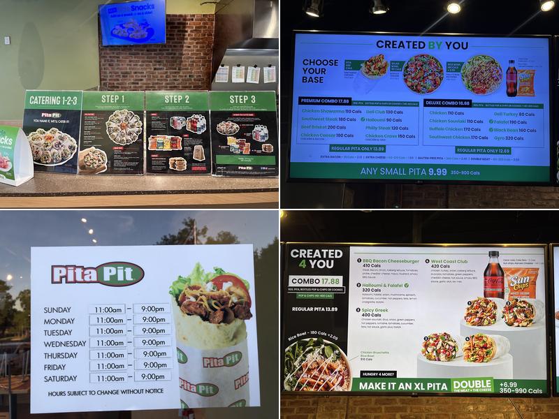 Pita Pit Menu