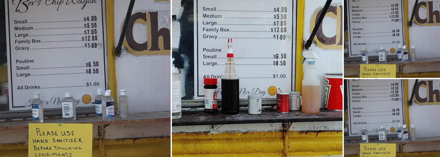 Bev's Chip Wagon Menu