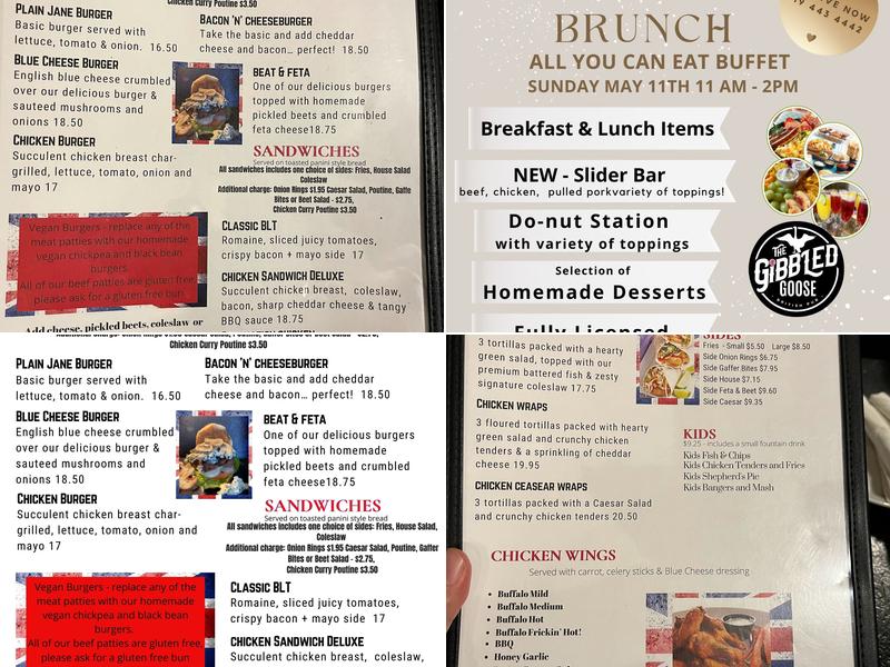 The Gibbled Goose Menu