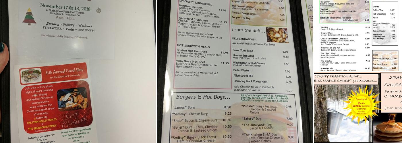 Kerry's St. James St. Eatery Menu