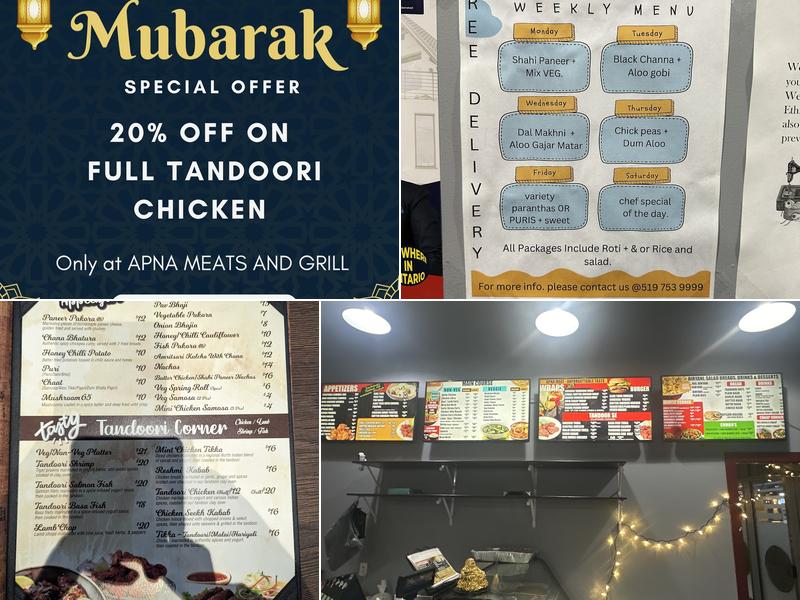 Apna Meats And Grill Menu