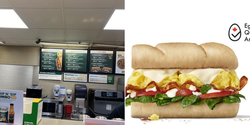 Subway Menu