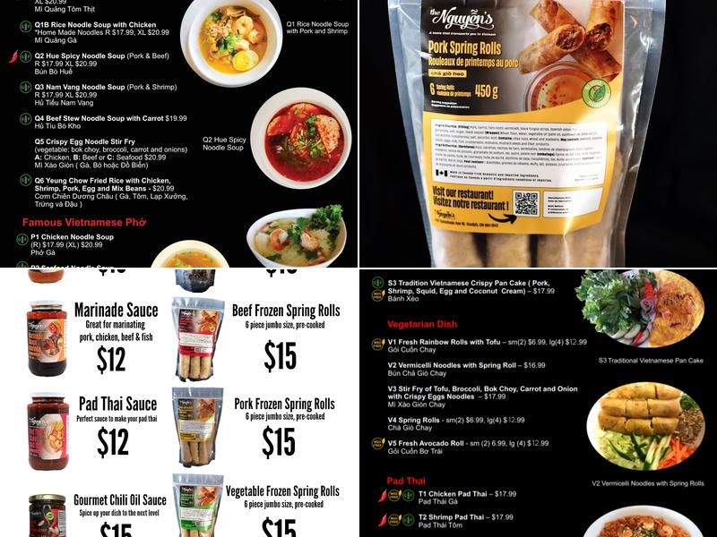 The Nguyen's Vietnamese Family Restaurant Menu