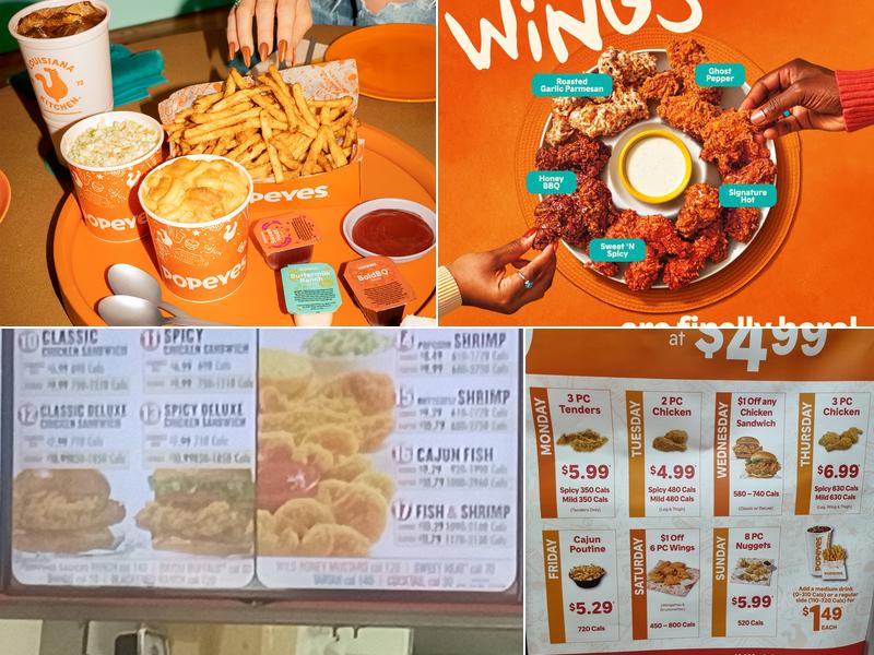 Popeyes Louisiana Kitchen Menu