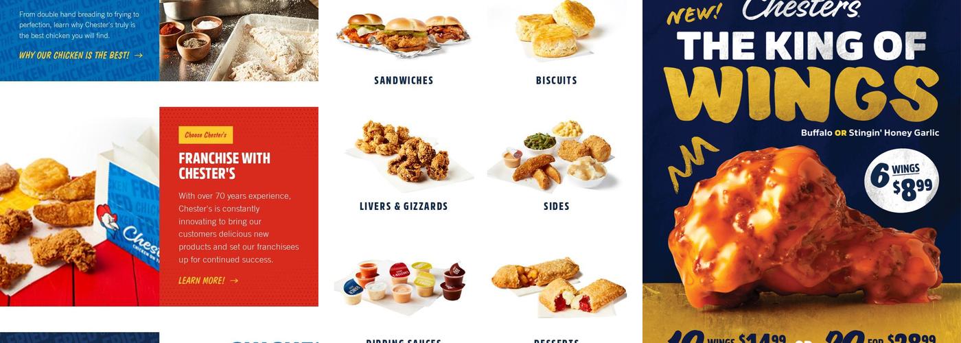 Chester’s Chicken Menu