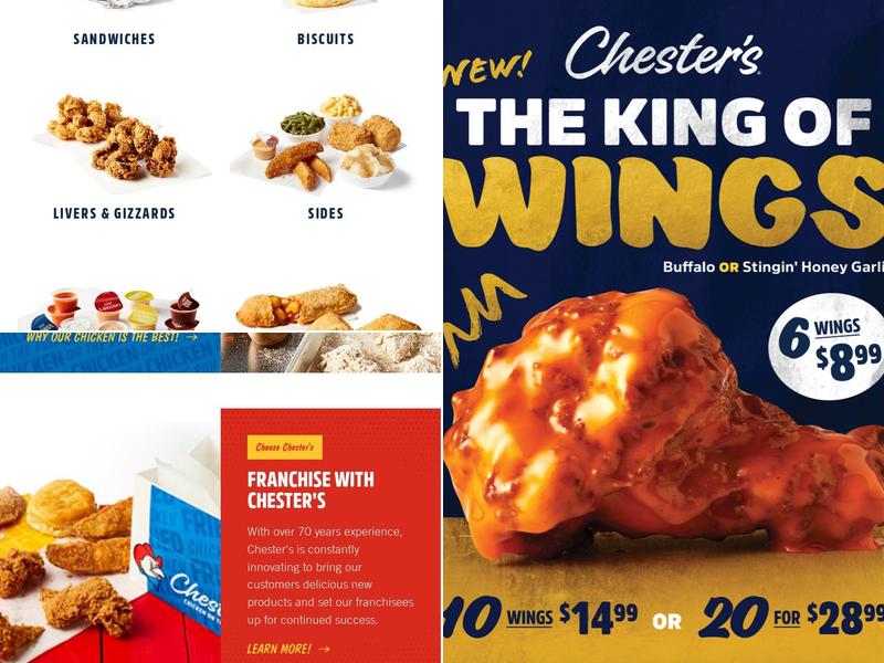 Chester’s Chicken Menu