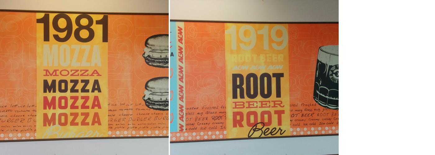 A&W Canada Menu